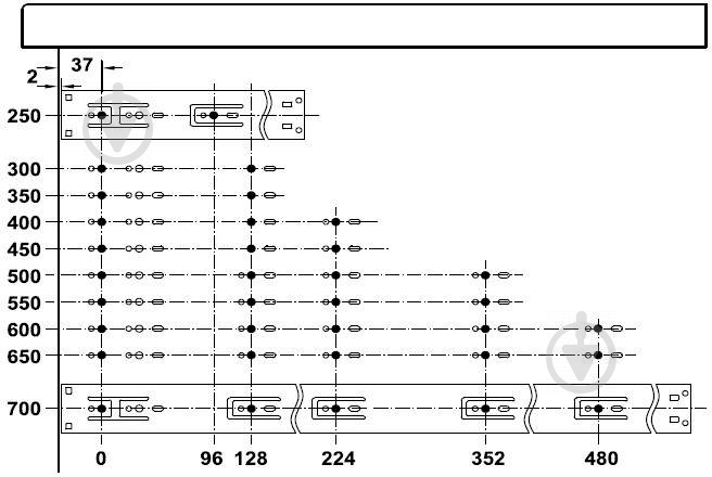 Направляющая шариковая Hafele 432.20.851 L-300 мм с доводчиком - фото 2