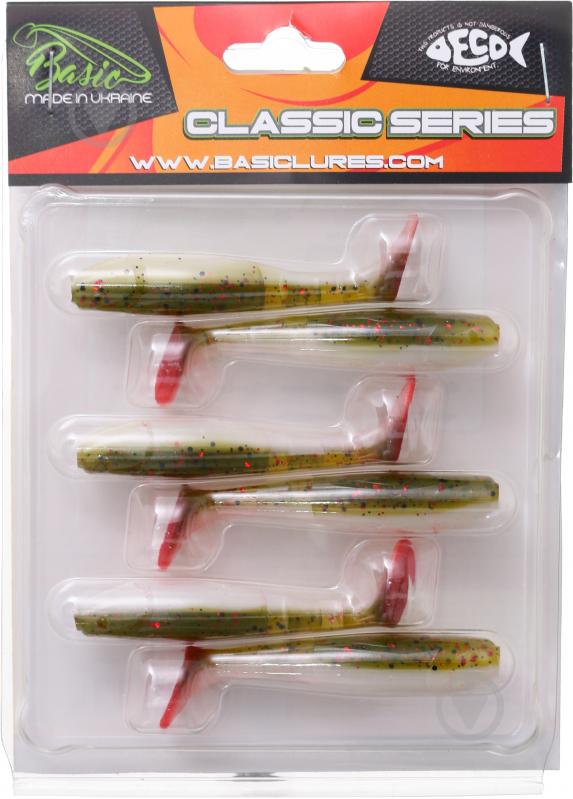 Приманка рыболовная Basic Lures 65 мм 6 шт. CLASSIC SHAD 2.5 коричневый - фото 1