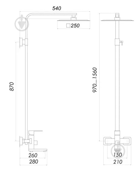 Душевая система Globus Lux SICILIA PLUS-SBQ-SH-02-BB - фото 6 Душевая система Globus Lux SICILIA PLUS-SBQ-SH-02-BB - фото 6