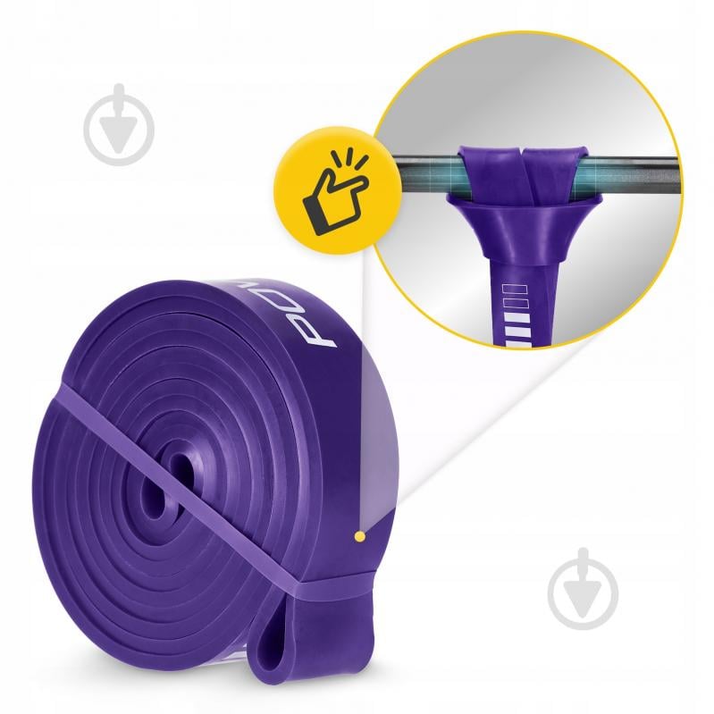 Резинка для фитнеса 4fizjo Power Band 32 мм 17-26 кг (P-5907222931073) 4FJ1073 фиолетовый - фото 6