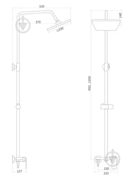 Душевая система Globus Lux GLA-0005N - фото 6 Душевая система Globus Lux GLA-0005N - фото 6