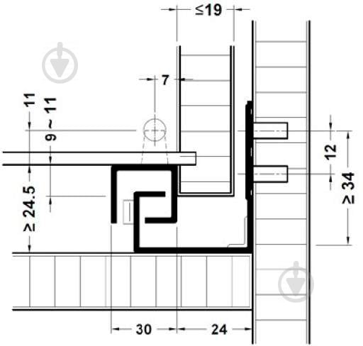 Напрямна кулькова Hafele 433.06.532 WOODPRO L-300 мм з кліпсами - фото 5