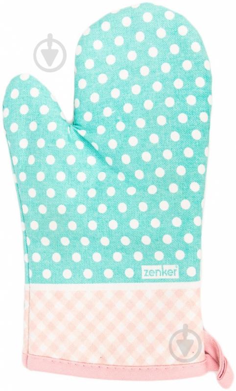 Прихватка Рукавица в горошок 43924 бирюзовый - фото 2