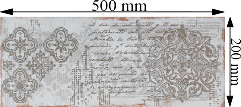 Декор Атем Grunge 2 Pattern GR 20x50 - фото 4