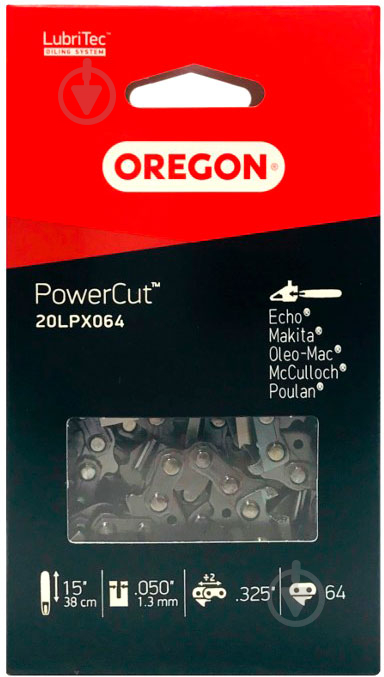 Ланцюг для пилки Oregon 0.325" 20LPX064E - фото 2