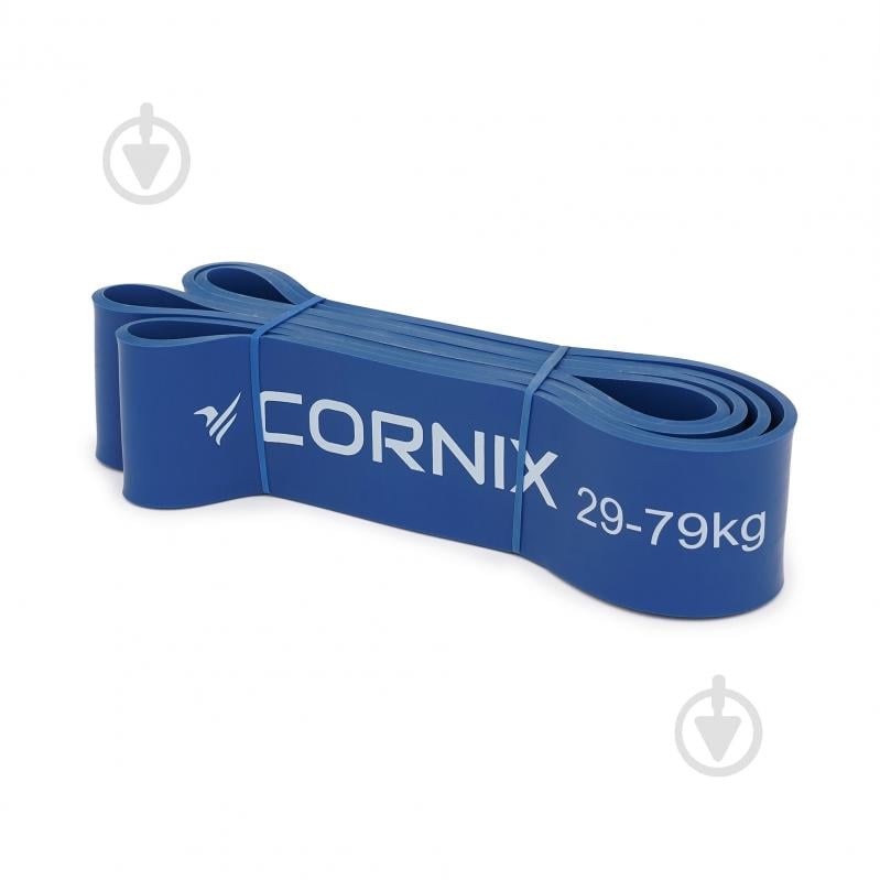 Резинка для фітнесу Cornix Power Band 64 мм 29-79 кг XR-0135 синій - фото 1