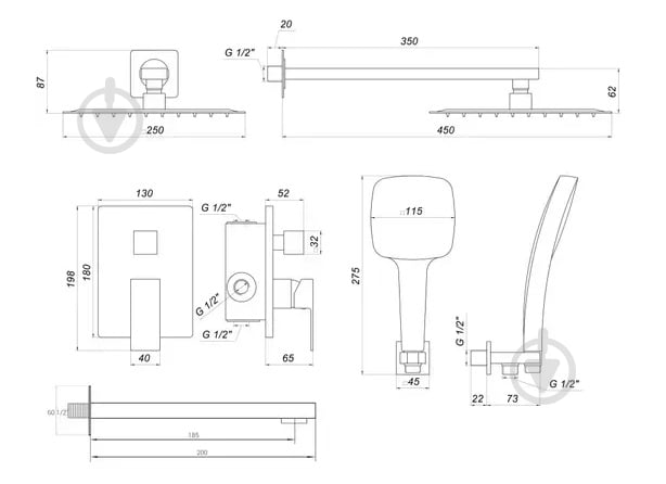 Душова система Globus Lux GLM-305L - фото 6