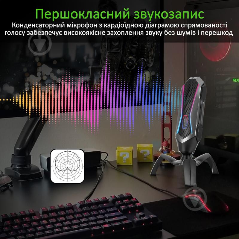 Мікрофон Vertux Marshal USB Black - фото 2