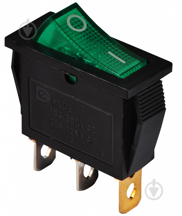 Кнопка Аско-Укрем KCD3-101N GR/B 220V A0140040028 - фото 1