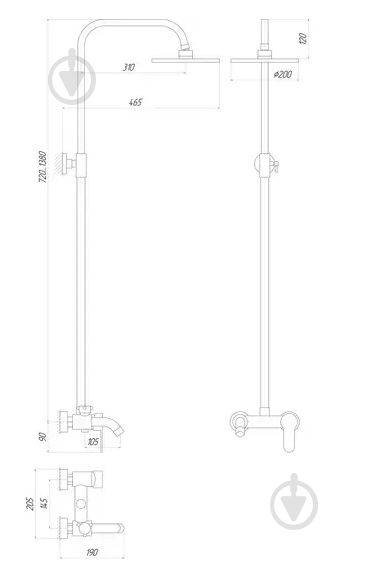 Душевая система Globus Lux GLLR-0001 - фото 5 Душевая система Globus Lux GLLR-0001 - фото 5