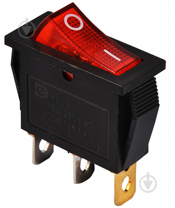 Кнопка Аско-Укрем KCD3-101N R/B 220V A0140040027 - фото 1