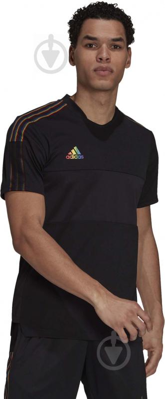 Футболка Adidas TIRO JSY PRIDE GS4721 р.S черный - фото 2