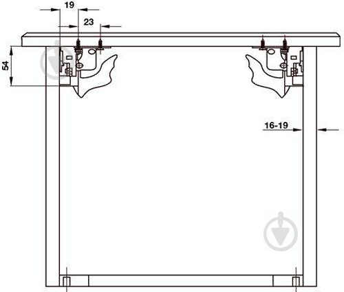 Напрямна кулькова Hafele 421.26.535 WOODPRO Push L-350 мм з кліпсами - фото 4