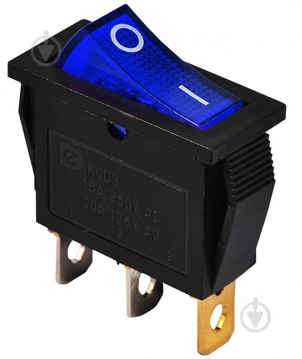 Кнопка Аско-Укрем KCD3-101N BL/B 220V A0140040030 - фото 1