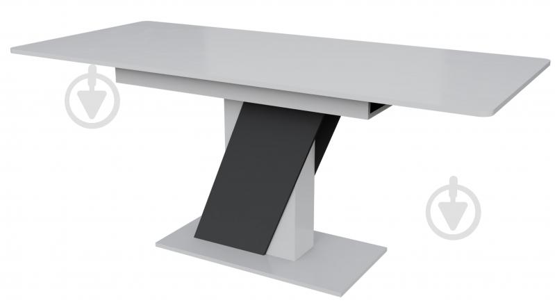 Стіл обідній Детройт 1380(1780)x780x750мм графіт/біла аляска - фото 1 Стіл обідній Детройт 1380(1780)x780x750мм графіт/біла аляска - фото 1