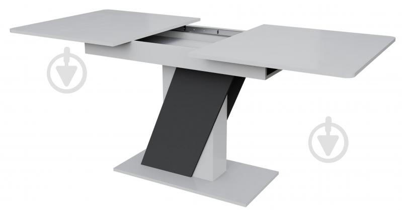 Стіл обідній Детройт 1380(1780)x780x750мм графіт/біла аляска - фото 2 Стіл обідній Детройт 1380(1780)x780x750мм графіт/біла аляска - фото 2