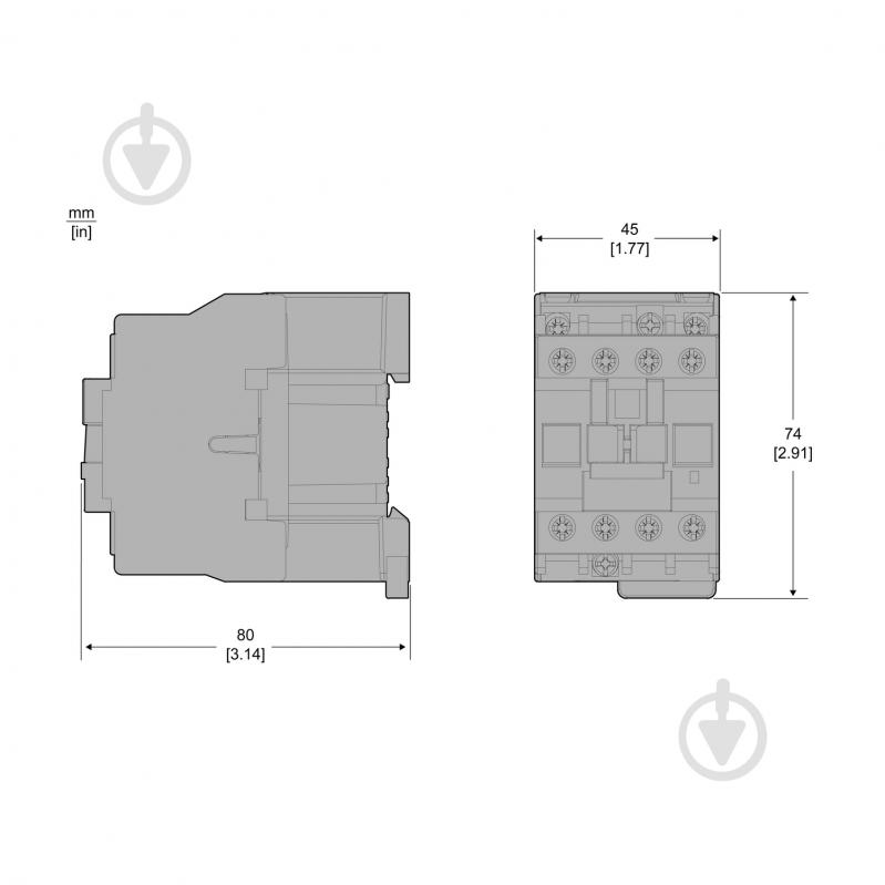 Контактор Schneider Electric LC1E1810M5 - фото 2