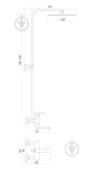 Душова система Globus Lux VAN-GLM-0007 - фото 5 Душова система Globus Lux VAN-GLM-0007 - фото 5