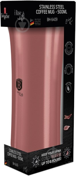 Термос Berlinger I-Rose Edition 0,5 л BH 6408 - фото 1