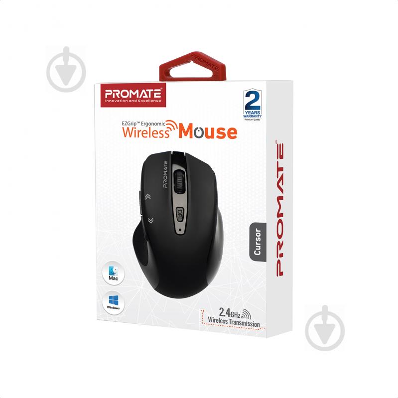 Миша Promate Cursor Wireless Black - фото 7