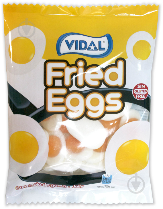 Цукерки жувальні Vidal 100 г (Fried Eggs) - фото 1