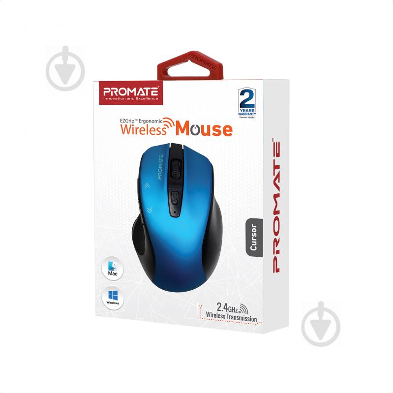 Мышь Promate Cursor Wireless Blue - фото 7