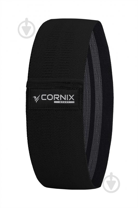 Резинка для фитнеса Cornix из ткани Cornix Hip Band 3 шт. XR-0050 серыйчерныйрозовый - фото 5