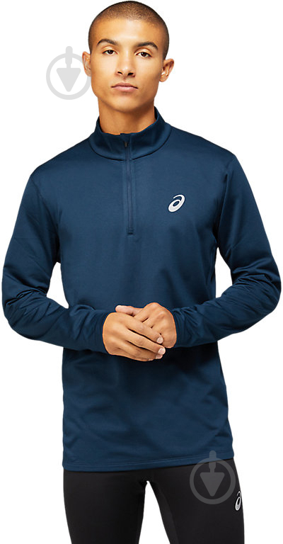 Джемпер Asics CORE LS 1/2 ZIP WINTER TOP 2011C347-400 р. M синий - фото 1