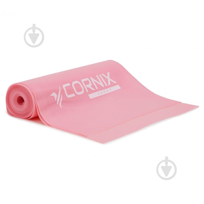 Стрічка-еспандер Cornix Flat Band 200 х 15 см для спорту та реабілітації 5 кг XR-0082 рожевий - фото 2