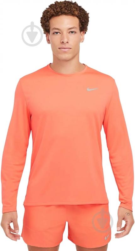 Футболка Nike Miler FB7070-643 р.L оранжевый - фото 1