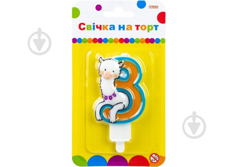 Свеча Цифра Llama «3» Maxi - фото 1