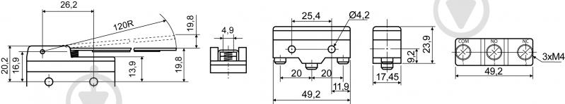 Перемикач мікро Аско-Укрем Z-15HW24-B A0050040003 - фото 3