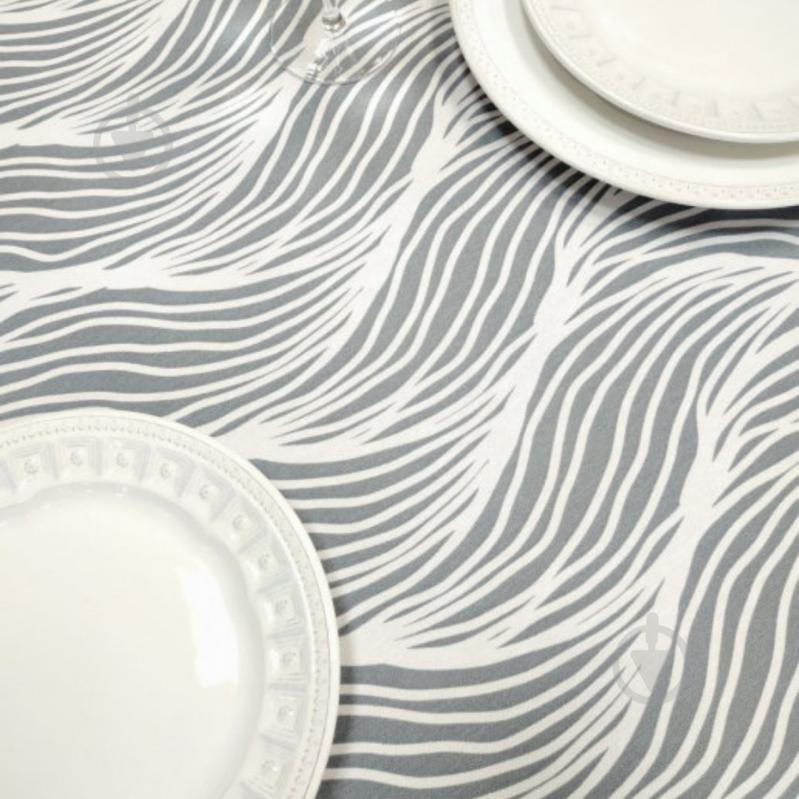 Скатерть тефлоновая Абстракция d150 серый Delight - фото 1 Скатерть тефлоновая Абстракция d150 серый Delight - фото 1