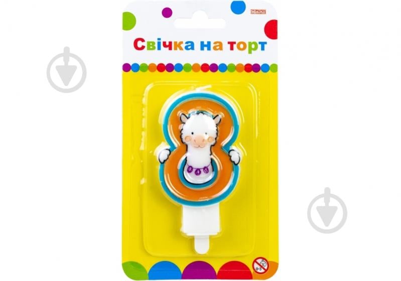 Свеча Цифра Llama «8» 7,62 см Maxi - фото 1 Свеча Цифра Llama «8» 7,62 см Maxi - фото 1