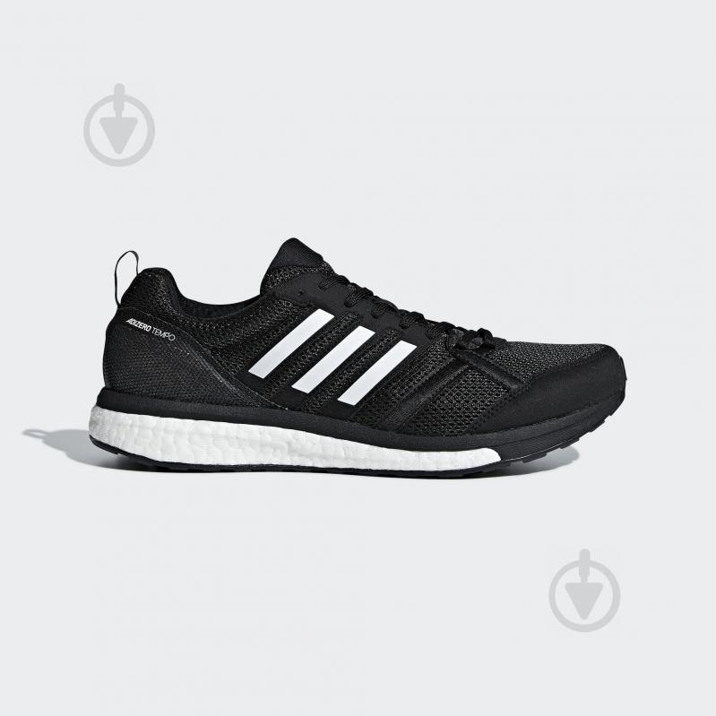 Кроссовки мужские Adidas ADIZERO TEMPO 9 B37423 р.42 2/3 черные - фото 1