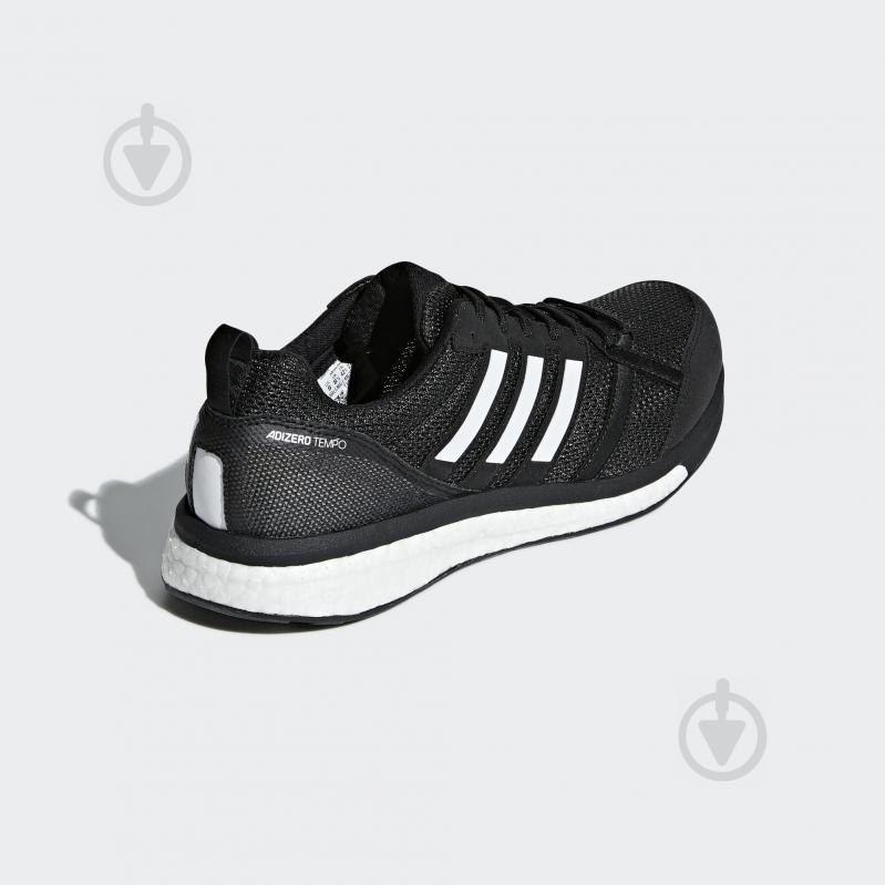 Кроссовки мужские Adidas ADIZERO TEMPO 9 B37423 р.42 2/3 черные - фото 5