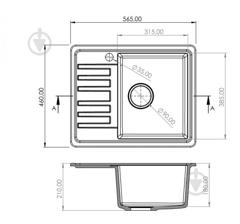 Мийка для кухні SAPPHIRE SAP.D.1KKO. Sink Quality - фото 3 Мийка для кухні SAPPHIRE SAP.D.1KKO. Sink Quality - фото 3