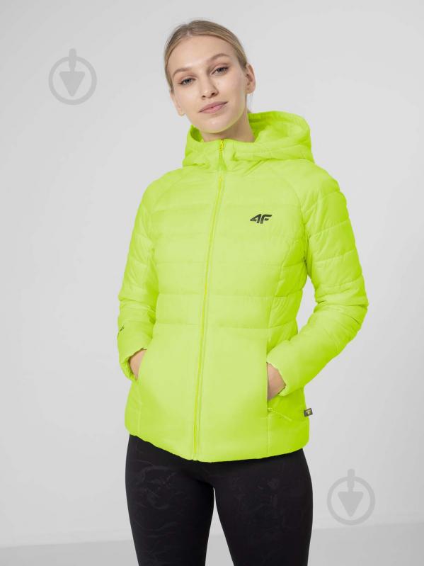 Куртка жіноча демісезонна 4F WOJACKET KUDP017 H4Z22-KUDP017-72N р.XS салатова - фото 1