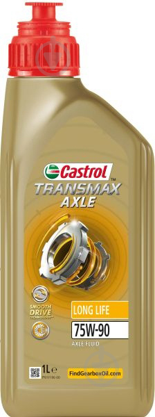 Масло трансмиссионное Castrol Transmax Axle Long Life 75W-90 1 л (CS 75W90 TR A LL 1L) - фото 1