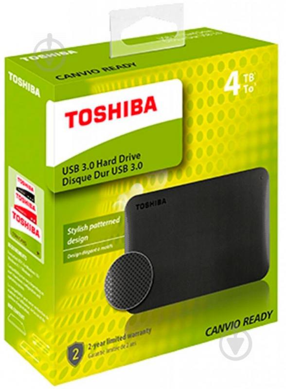 Зовнішній жорсткий диск TOSHIBA External Hard Drive Canvio Ready 4 ТБ 2,5" USB 3.0USB 2.0 (HDTP240EK3CA) black - фото 7