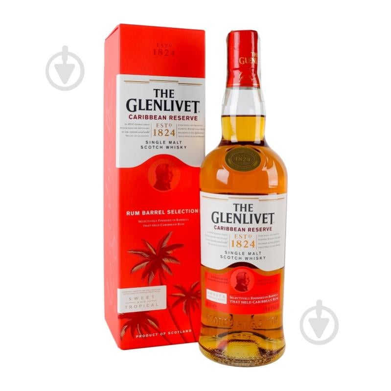 Виски The Glenlivet Caribbean Reserve у подарунковій коробці 0,7 л - фото 2 Виски The Glenlivet Caribbean Reserve у подарунковій коробці 0,7 л - фото 2
