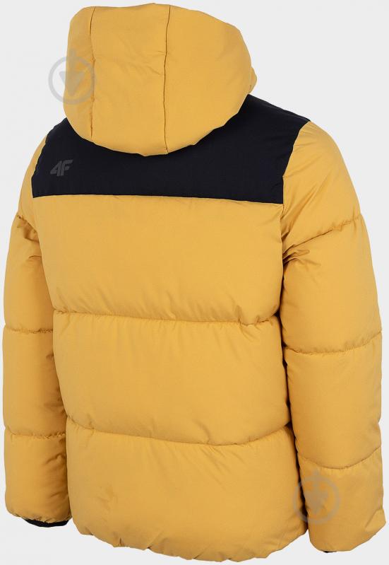 Куртка для хлопчиків демісезонна 4F JACKET JKUMP004 HJZ22-JKUMP004-82S коричнева - фото 4