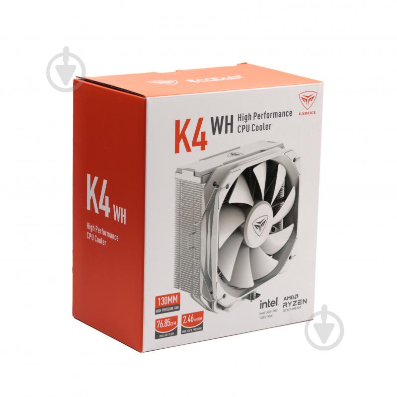 Процессорный кулер PcCooler K4 WH, TDP 230 Вт высота 156 мм Hydraulic bearing - фото 8