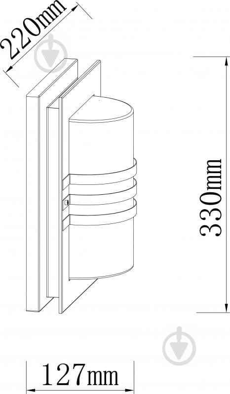 Світильник вуличний настінний Expert Monaco ELWf-1160-W E27 60 Вт IP44 чорний - фото 6