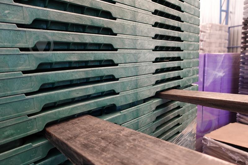 Поддон полимерный E800 1200*800*140 перф. зел. (94) Т2 - фото 4