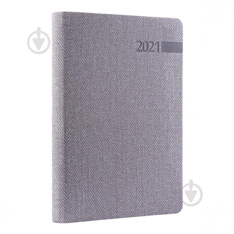Щоденник датований Boss сірий лінія Leo Planner A5 2021 - фото 1 Щоденник датований Boss сірий лінія Leo Planner A5 2021 - фото 1