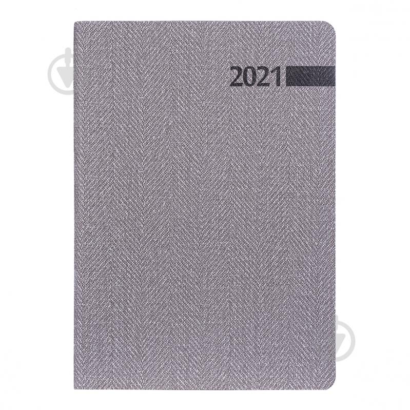 Щоденник датований Boss сірий лінія Leo Planner A5 2021 - фото 2