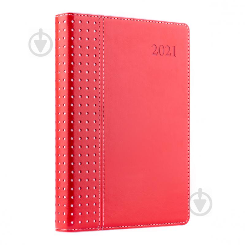 Щоденник датований червоний лінія Leo Planner Destiny A5 2021 - фото 1