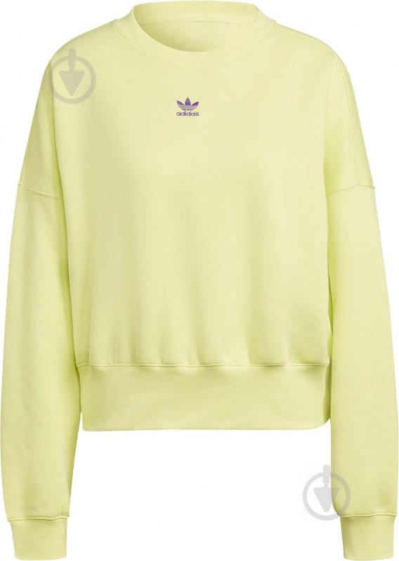 Джемпер Adidas SWEATSHIRT H06658 р. 40 салатовий - фото 1