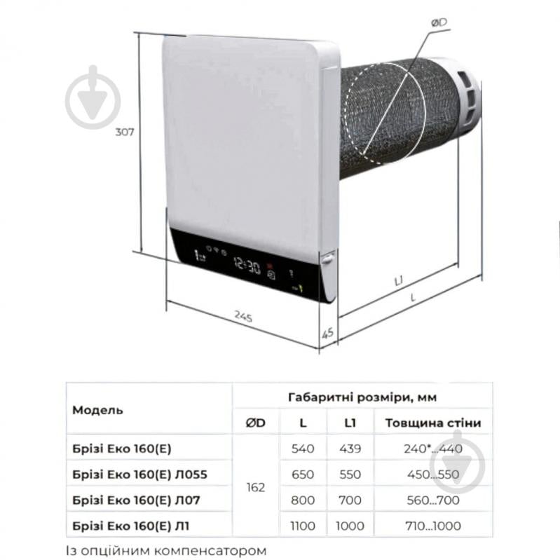Рекуператор Вентс Брізі 160-E Смарт L055 - фото 4
